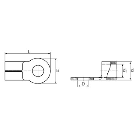 КВТ Наконечник медный под пайку ПМ 35–10 (мин партия 100 шт.) 48885 KVT КВТ Наконечник медный под пайку ПМ 35–10 (мин партия 100 шт.) 48885 KVT