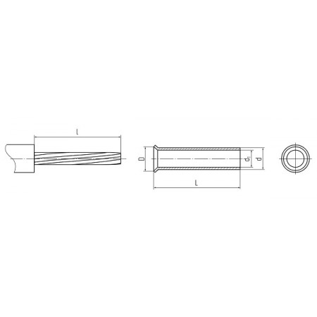 КВТ Наконечник втулочный НШВ 6.0–12 (мин партия 100 шт.) 57935 KVT КВТ Наконечник втулочный НШВ 6.0–12 (мин партия 100 шт.) 57935 KVT