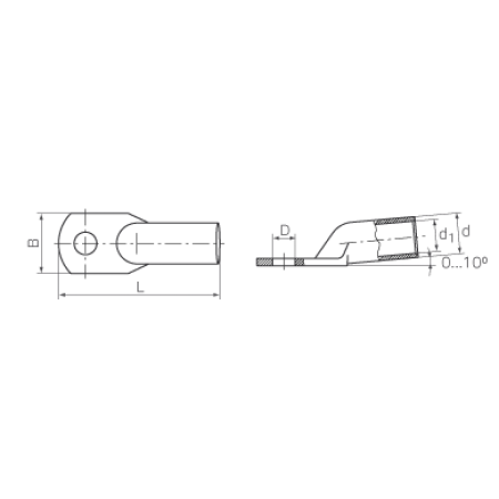 КВТ Наконечник кабельный медный луженый ТМЛс 70–12 (мин партия 50 шт.) 60919 KVT КВТ Наконечник кабельный медный луженый ТМЛс 70–12 (мин партия 50 шт.) 60919 KVT