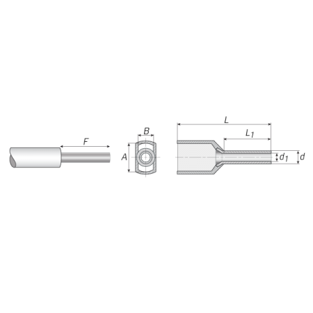 КВТ Наконечник втулочный двойной НШВИ(2) 6.0–14 (мин партия 100 шт.) 61590 KVT КВТ Наконечник втулочный двойной НШВИ(2) 6.0–14 (мин партия 100 шт.) 61590 KVT