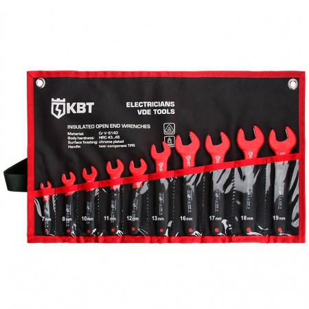 КВТ Набор однорожковых изолированных ключей НИИ-10 63844 KVT КВТ Набор однорожковых изолированных ключей НИИ-10 63844 KVT