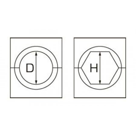 КВТ Матрица для алюм. зажима шестигр. МШ-33,0-А/100т 64904 KVT КВТ Матрица для алюм. зажима шестигр. МШ-33,0-А/100т 64904 KVT