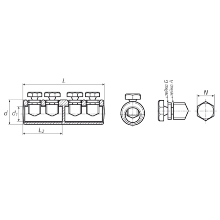 КВТ Соединитель болтовой 4СБ-70/120 (мин партия 10 шт.) 65814 KVT КВТ Соединитель болтовой 4СБ-70/120 (мин партия 10 шт.) 65814 KVT