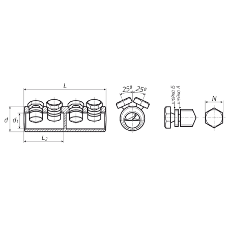 КВТ Соединитель болтовой 4СБЕ-70/120(Л) луженый (мин партия 10 шт.) 65821 KVT КВТ Соединитель болтовой 4СБЕ-70/120(Л) луженый (мин партия 10 шт.) 65821 KVT