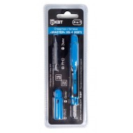 КВТ Отвертка карманная с битами серии МАСТЕР, 4 предмета, 78697 KVT
