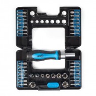 КВТ Отвертка реверсивная с битами серии МАСТЕР, 38 предметов, 78699 KVT