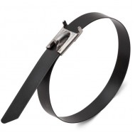 КВТ Стяжки стальные СКС-П (304) 4,6х300 (10шт.) с полимерным покрытием 78729 (цена за уп.) KVT