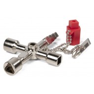 КВТ Ключ для электрошкафов с 5 профилями и битой «крест/шлиц» КЭШ-5М 84624 KVT