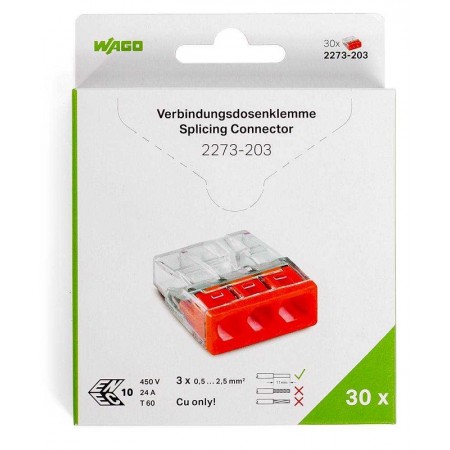 КВТ Клеммы WAGO 2273-205/996-020 (5Х2,5мм2) (блистер 20 шт.) 86572 KVT КВТ Клеммы WAGO 2273-205/996-020 (5Х2,5мм2) (блистер 20 шт.) 86572 KVT