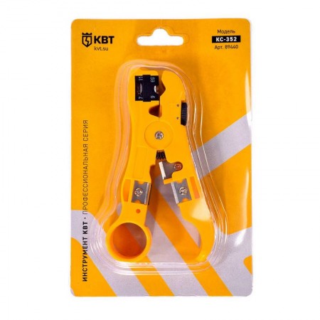 КВТ Коаксиальный стриппер КС-352 серия ПРОФИ 89440 KVT КВТ Коаксиальный стриппер КС-352 серия ПРОФИ 89440 KVT