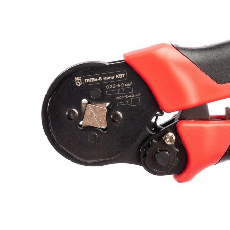 КВТ Универсальные пресс-клещи для опрессовки втулочных наконечников ПКВк-6 мини серия ПРОФИ 89787 KVT КВТ Универсальные пресс-клещи для опрессовки втулочных наконечников ПКВк-6 мини серия ПРОФИ 89787 KVT